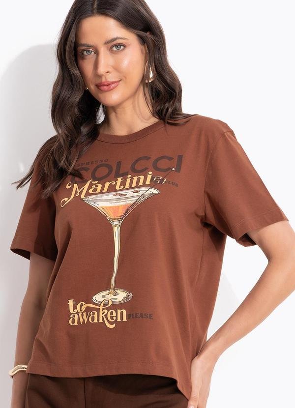Imagem principal Camiseta Estampada Marrom Colcci Colcci