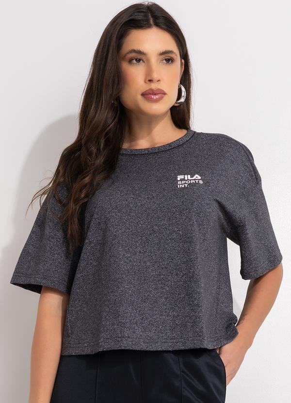 Imagem principal Camiseta Feminina Essetial Floating Over Preto Fila Fila