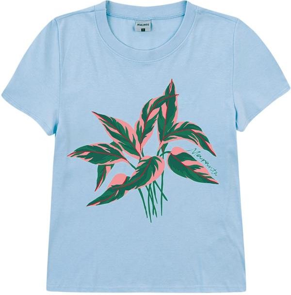 Imagem principal Camiseta Maranta em Malha Azul Pastel Malwee Malwee