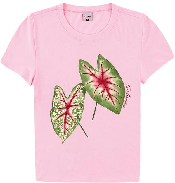 Imagem principal Camiseta Tinhorão em Malha Rosa Claro Malwee Malwee