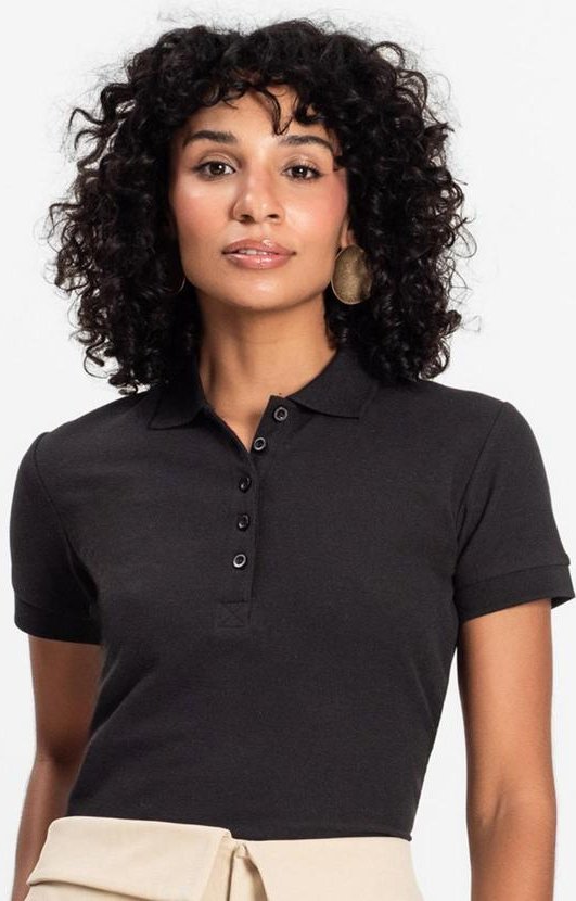 Imagem principal Polo Feminina Piquet Básica Preto Select Select