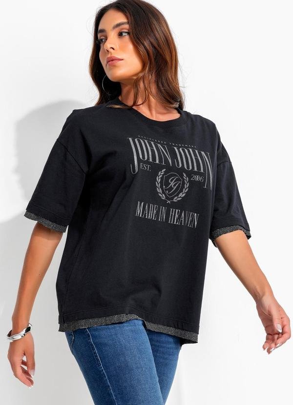 Imagem principal T-Shirt Double Shine Jj Preto John John John John