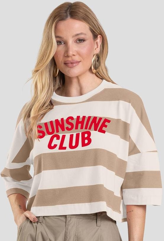 Imagem principal T- Shirt Feminina Cropped Marrom Dianna Dianna