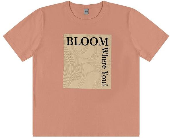 T- Shirt Feminina em Meia Malha Marrom