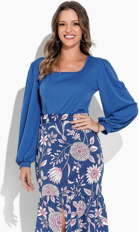 Imagem principal Blusa Azul com Manga Longa Rosalie Rosalie