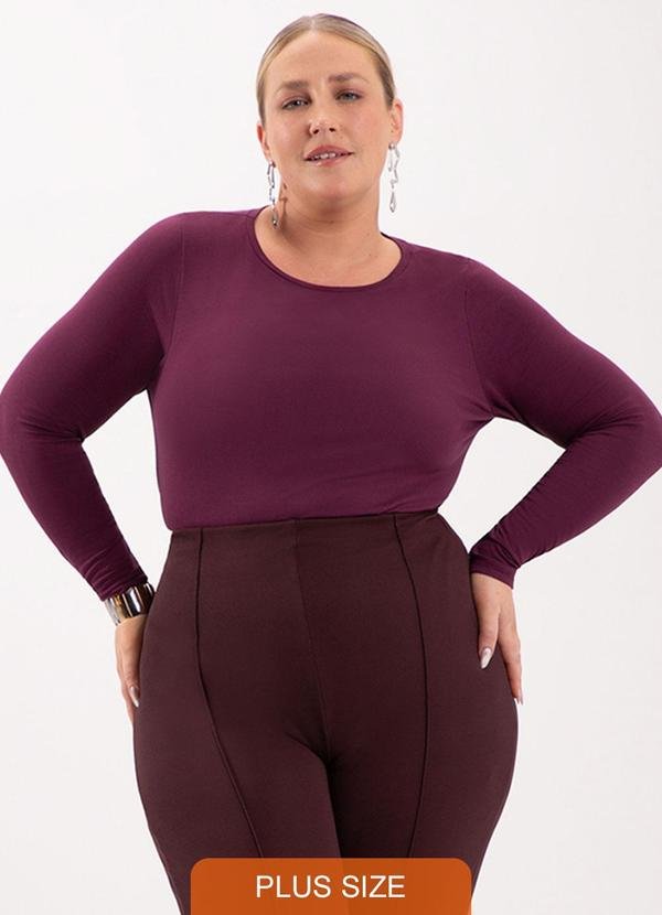 Imagem principal Blusa Básica em Malha com Elastano Vermelho Lunender Mais Mulher Lunender Mais Mulher