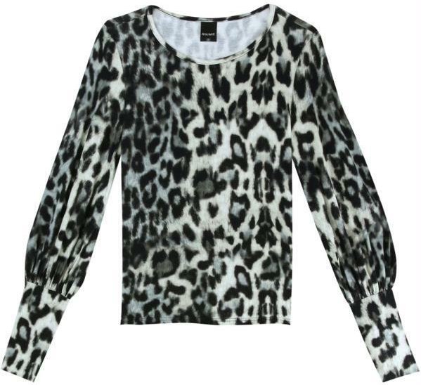 Imagem principal Blusa Cinza Animal Print com Manga Bufante Malwee Malwee
