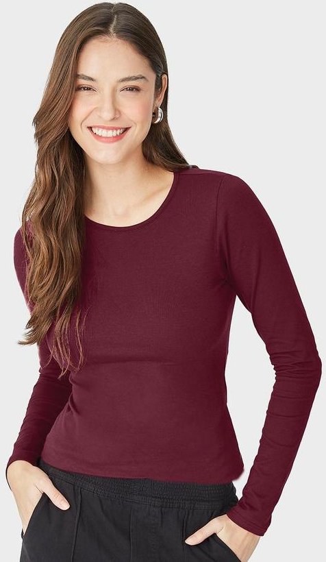 Imagem principal Blusa em Cotton Light Feminino Roxo Malwee Malwee
