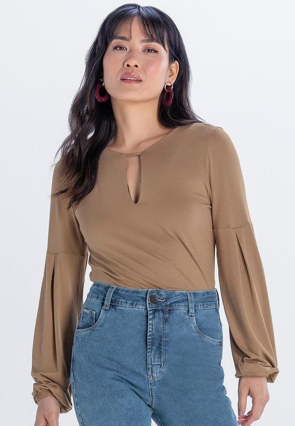 Imagem principal Blusa Feminino Marrom Marialícia Marialícia