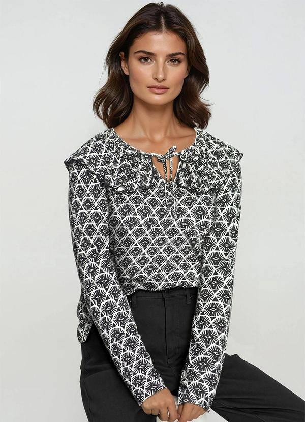Imagem principal Blusa Geométrico P&B bonprix bonprix