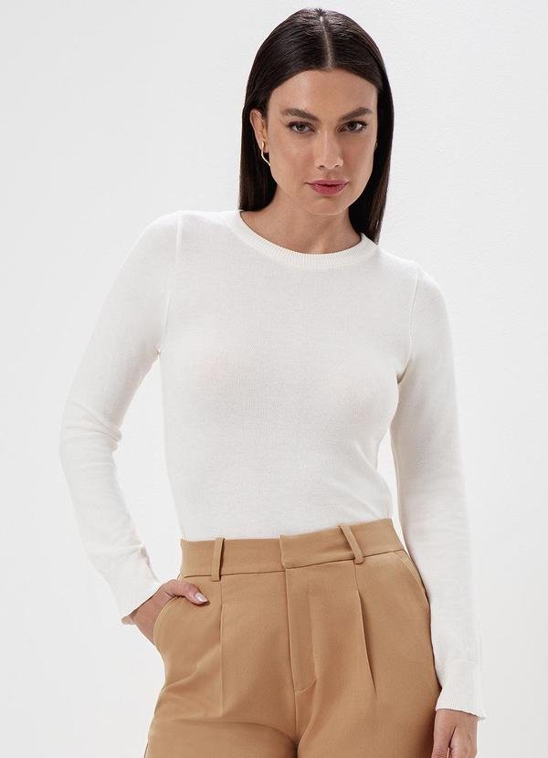 Imagem principal Blusa Manga Longa em Tricot Off White Teodora Principessa Principessa
