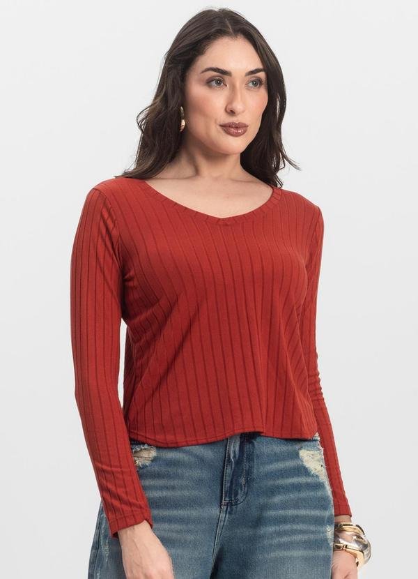 Imagem principal Blusa Manga Longa Laranja INFINITA COR INFINITA COR