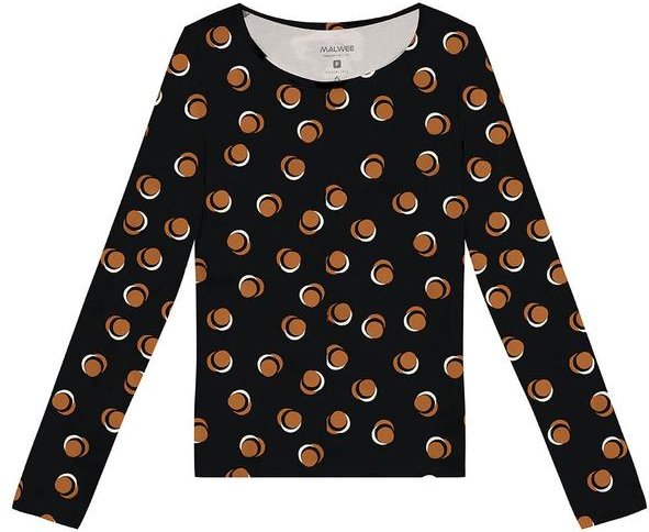 Blusa Poá em Viscose Conforto Preto