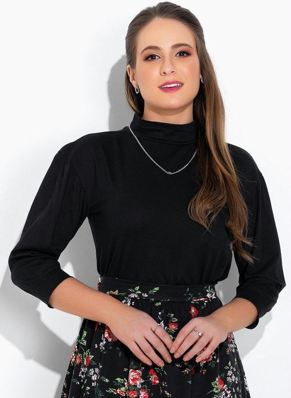 Imagem principal Blusa Preta com Punho Rosalie Rosalie