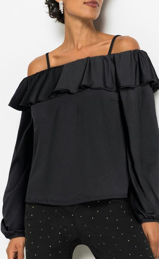 Imagem principal Blusa Preto em Malha Crepe bonprix bonprix