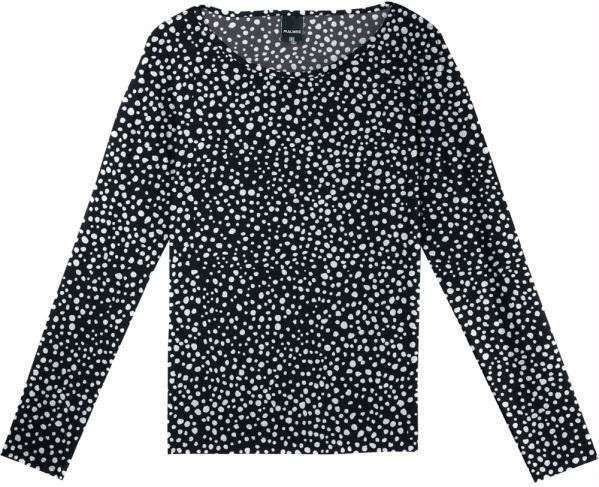 Imagem principal Blusa Preto Poá em Viscose Conforto Malwee Malwee