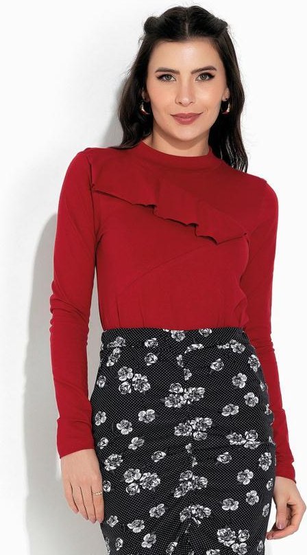 Imagem principal Blusa Vermelha com Gola Alta Rosalie Rosalie