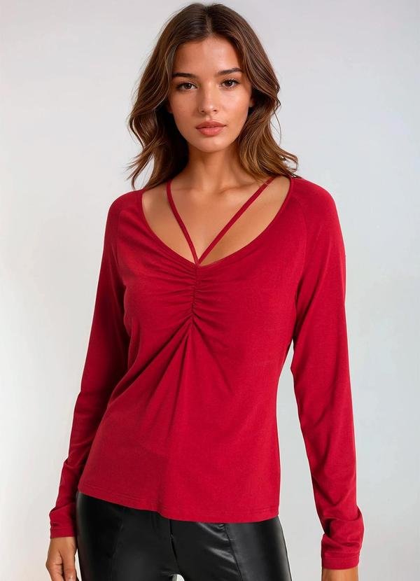 Imagem principal Blusa Vermelho em Malha de Viscose bonprix bonprix