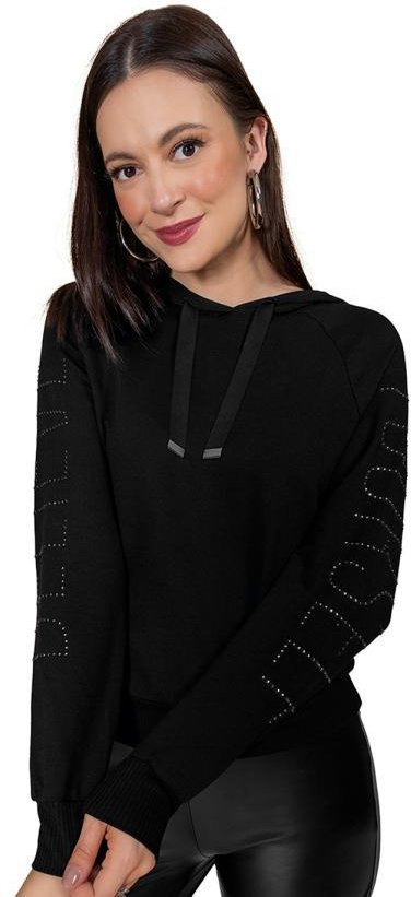 Imagem principal Blusão Estampado Feminino Preto Rovitex Rovitex