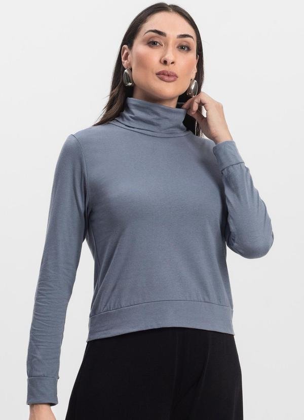 Imagem principal Blusão Gola Alta Feminino Cinza INFINITA COR INFINITA COR
