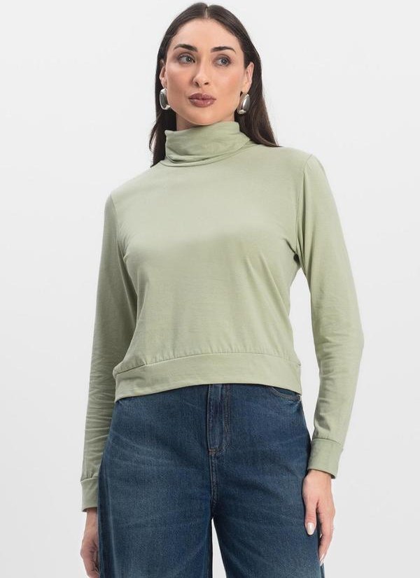 Imagem principal Blusão Gola Alta Feminino Verde INFINITA COR INFINITA COR