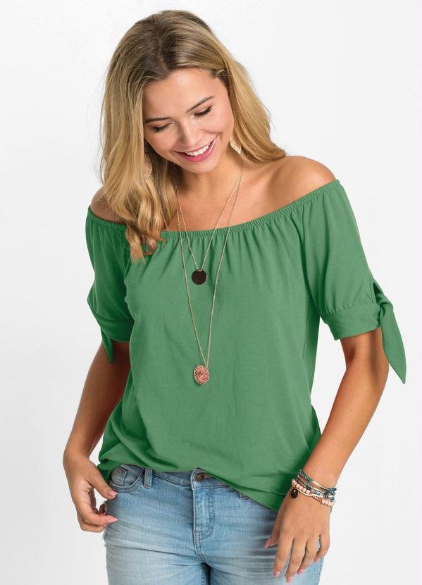 Imagem principal Blusa Ombro a Ombro Verde bonprix bonprix