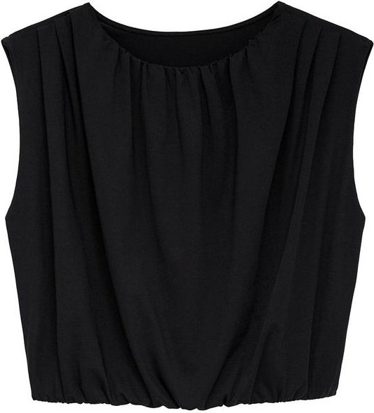 Imagem principal Blusa Balonê Franzida Preto Enfim Enfim