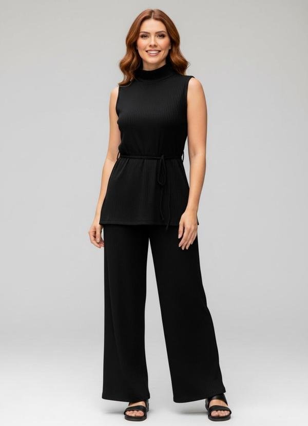 Imagem principal Blusa em Malha Canelada Texturizada Preto Bimini Bimini