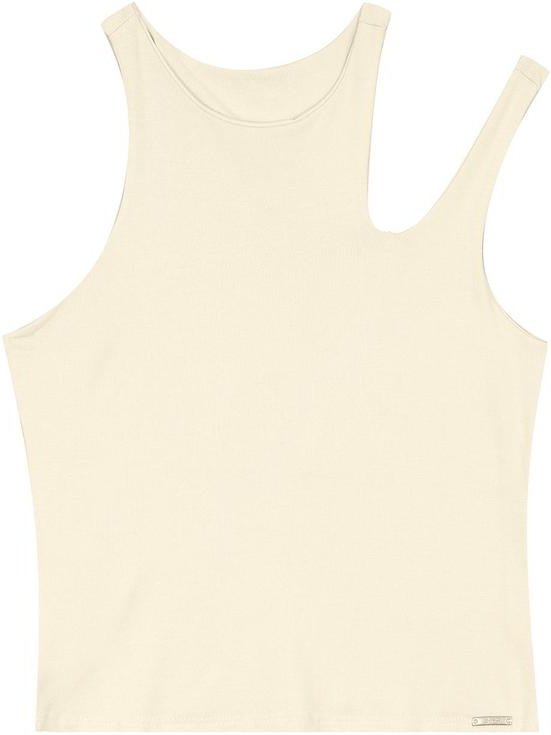 Blusa Justa Cut Out Off White