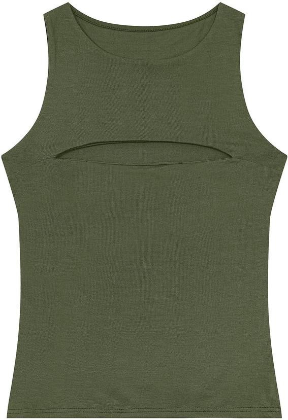 Blusa Justa Cut Out Verde