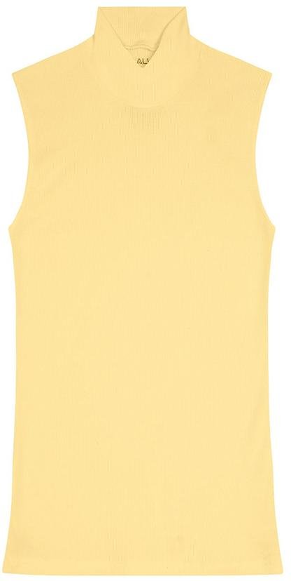 Blusa Justa em Ribana Amarelo Claro