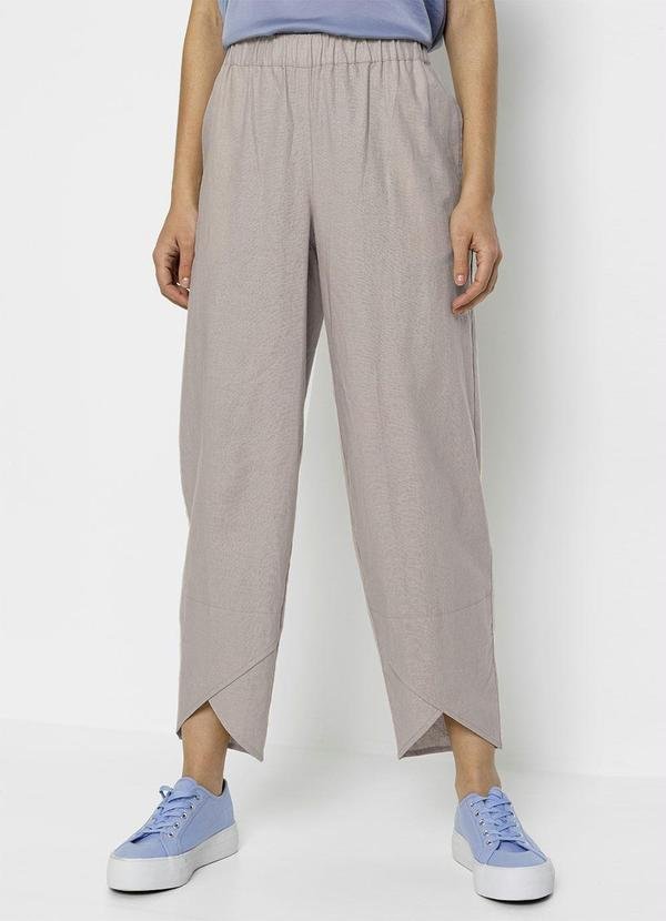 Imagem principal Calça com Transpasse na Barra Bege bonprix bonprix