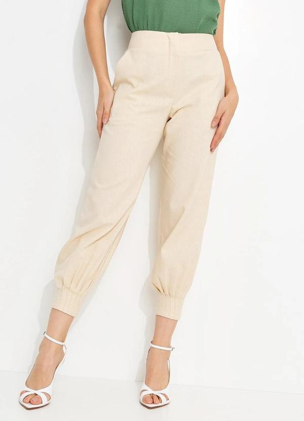 Imagem principal Calça em Viscolinho Bege You Premium You Premium