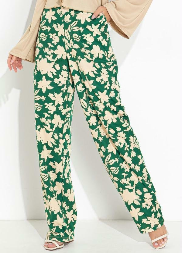 Imagem principal Calça Floral Verde Moda Pop Moda Pop