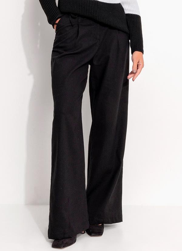 Calça Preta em Linho