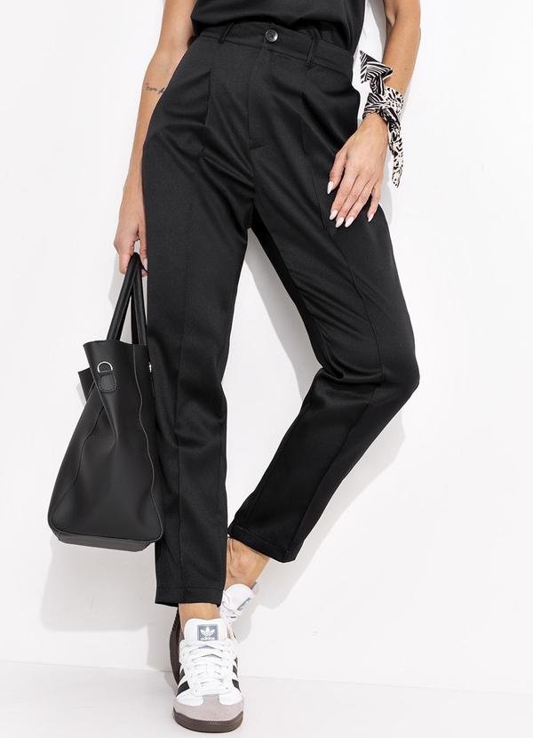 Imagem principal Calça Preto em Crepe Plano Quintess Quintess