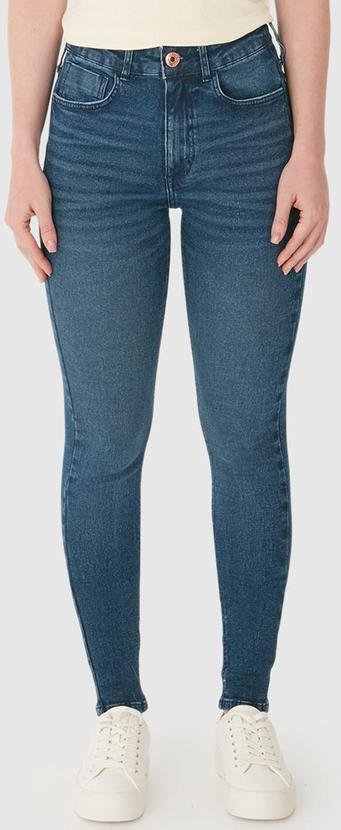 Imagem principal Calça Skinny Cintura Alta em Jeans Azul Escuro Malwee Malwee