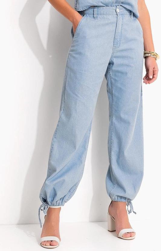 Imagem principal Calça Aladim Azul Claro em Jeans Leve Quintess Quintess