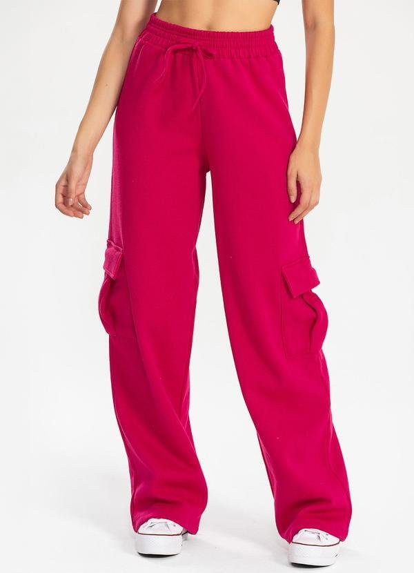 Imagem principal Calça Moletom Reta Cargo Pink Meu Jeans Meu Jeans