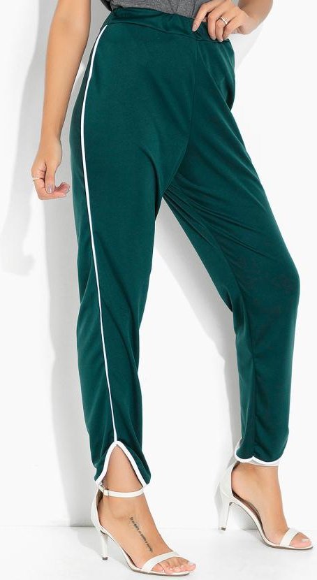 Imagem principal Calça Verde com Barra Assimétrica Moda Pop Moda Pop
