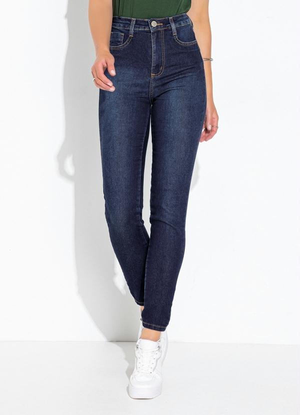 Calça Jeans Azul Escuro Super Lipo Cigarrete