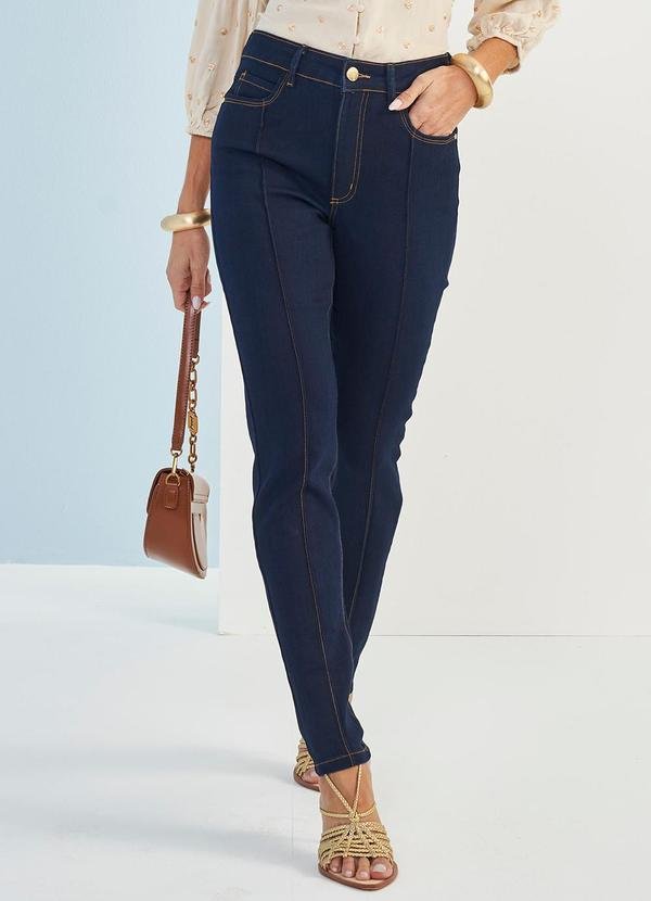 Calça Jeans Brisa Cintura Alta Skinny Azul