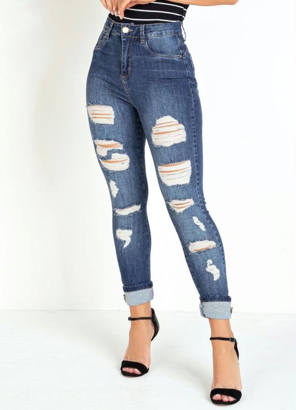 Imagem principal Calça Jeans Cropped Destroyed Sawary Sawary Jeans Sawary Jeans