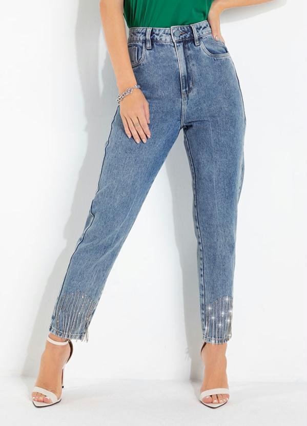 Imagem principal Calça Jeans Mom Jeans com Franjas Sawary Sawary Jeans Sawary Jeans
