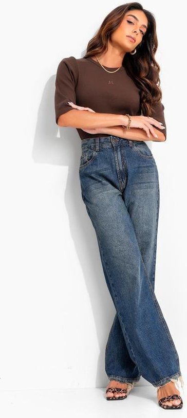 Calça New Wide Indiana Jj Azul