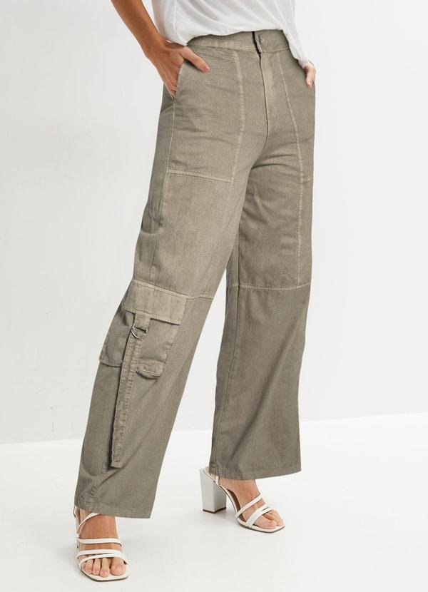 Imagem principal Calça Verde Claro em Sarja Quintess Quintess