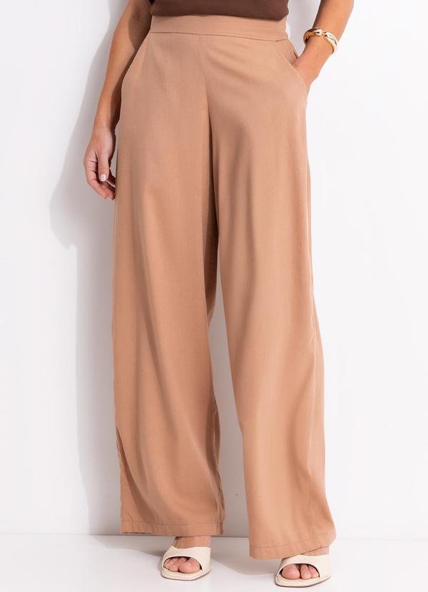 Imagem principal Calça Marrom Claro em Linho Quintess Quintess