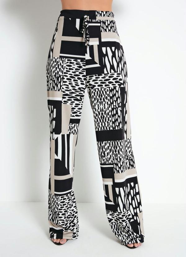 Imagem principal Calça Mix Preta com Cordel para Amarrar Moda Pop Moda Pop