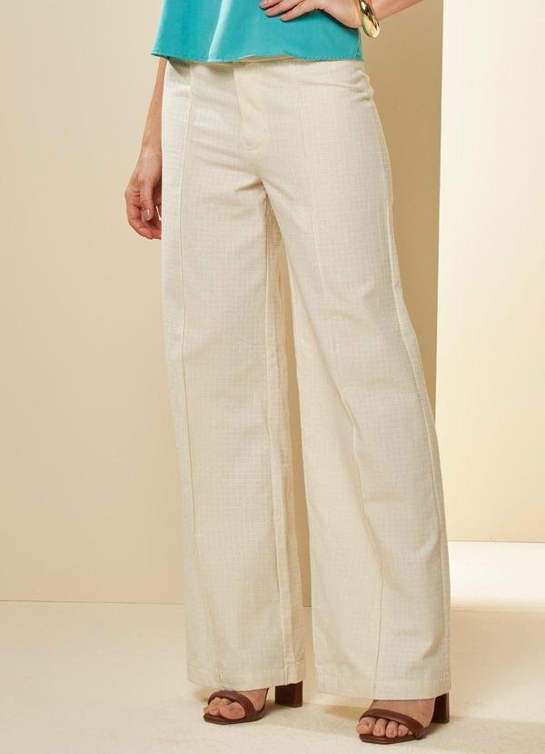 Calça Pantalona Oliva Branco