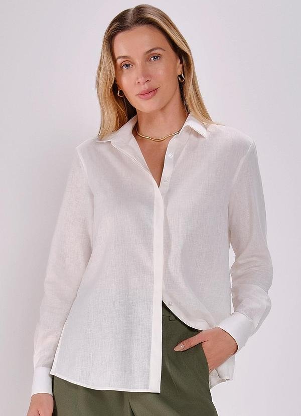 Imagem principal Camisa de Linho Off White Maya Principessa Principessa